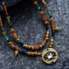 Vintage Multi - Stone Beaded Layered Necklace