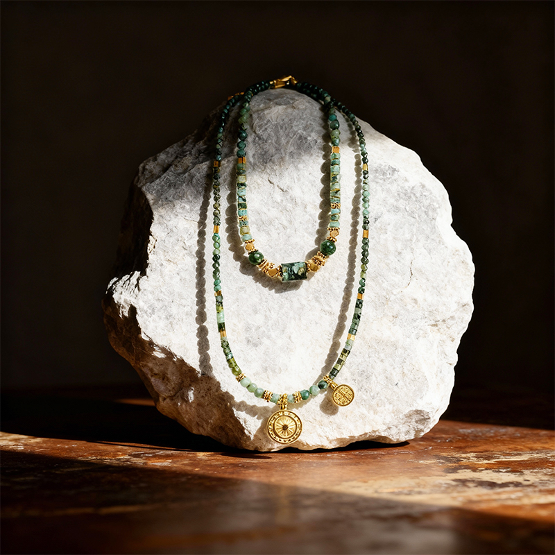 Vintage Turquoise Balance Necklace