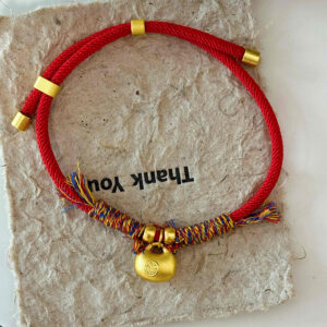 Pet Longevity Lock Collar with Small Gold Tuo Pendant