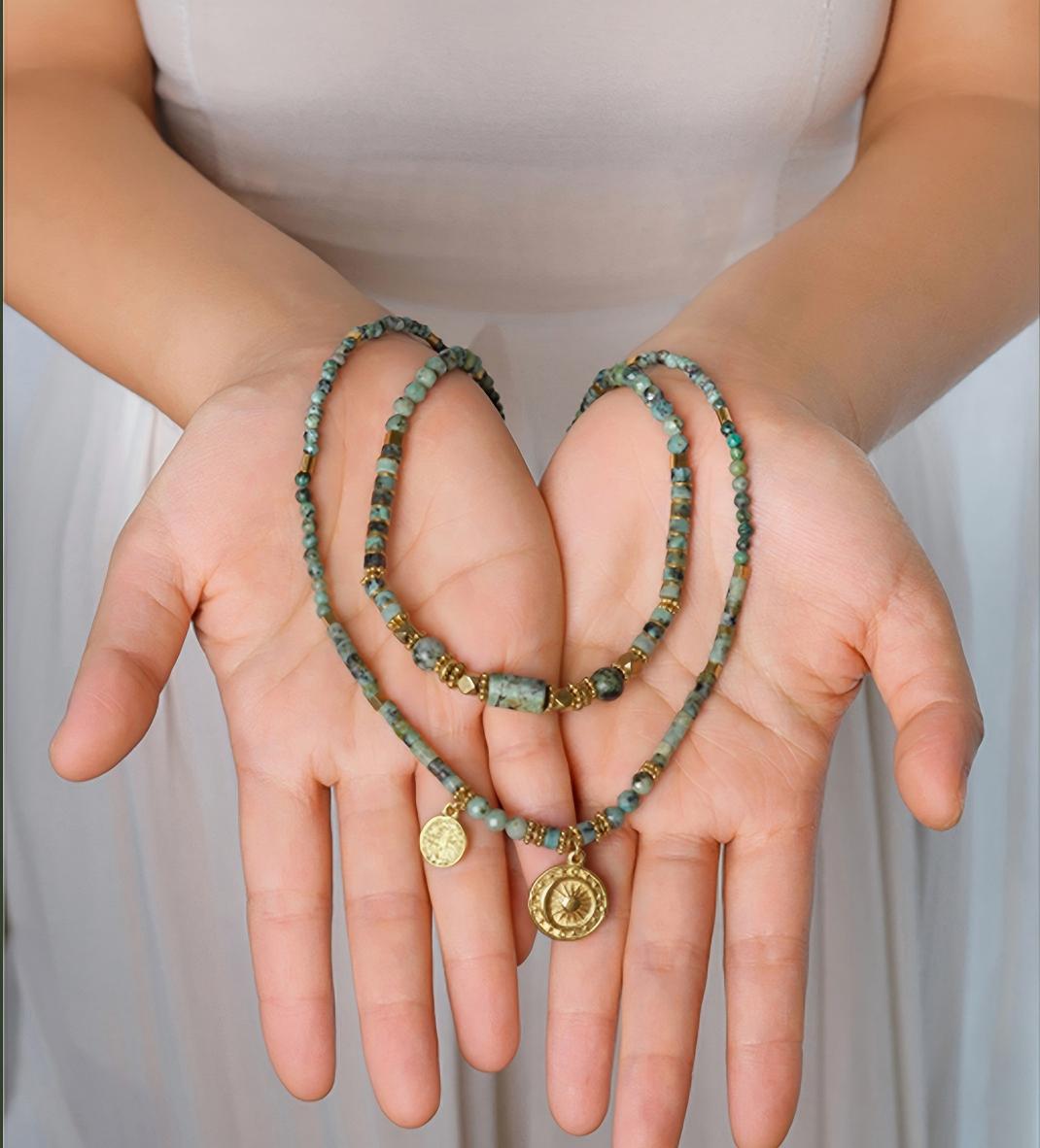 Vintage Turquoise Balance Necklace - Image 4