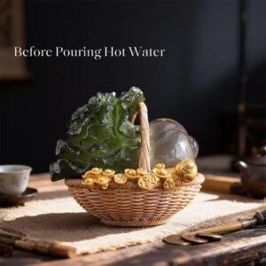 Color - Changing Chinese Cabbage Tea Pet Ornament - Products that change color when heated with hot water
