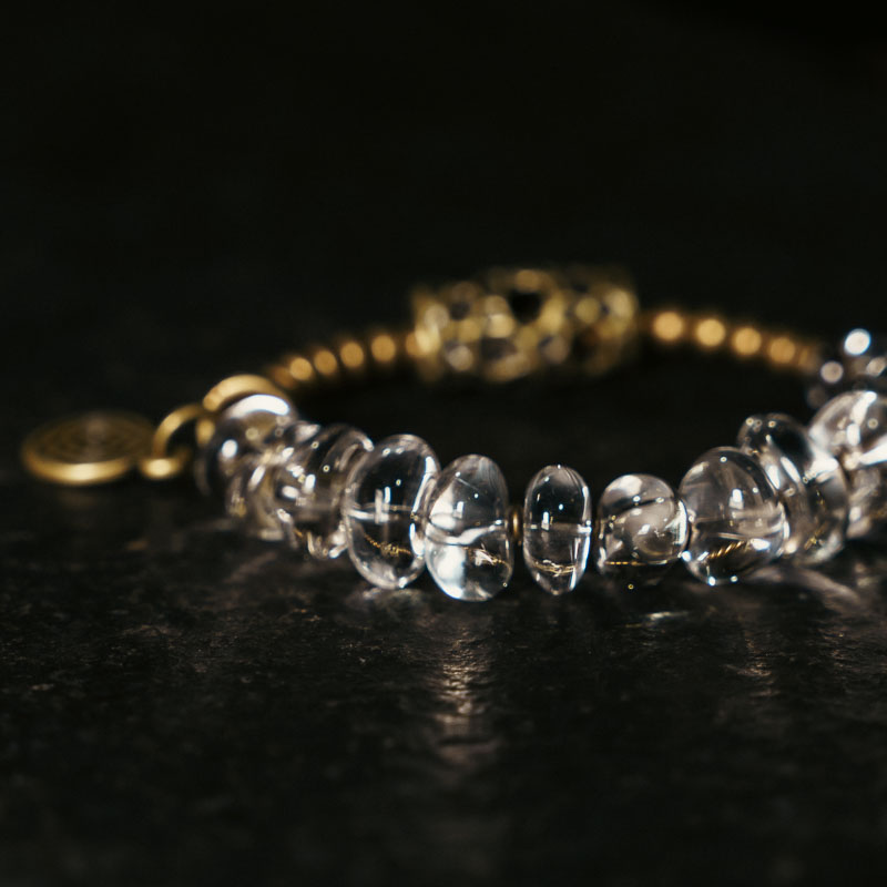 Clear Quartz Beaded Bracelet