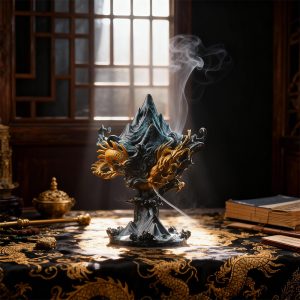 Dragon Soaring Incense Burner Feng Shui Ornament