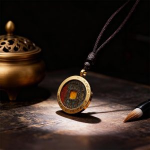 Authentic Copper Mountain Ghost Spending Money Pendant with Cinnabar