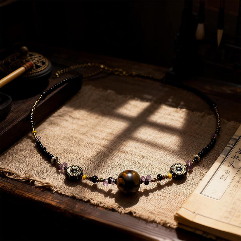 Beaded Collarbone Necklace