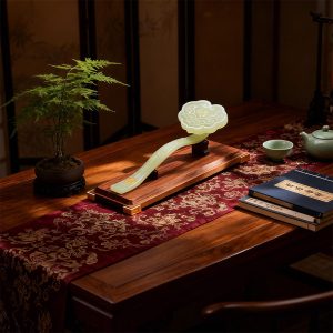 Jade Fortune and Prosperity Ruyi Ornament