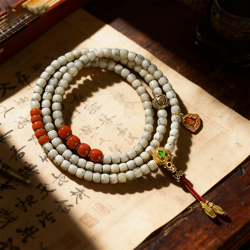 Hainan Moon and Star Bodhi Neck Mala