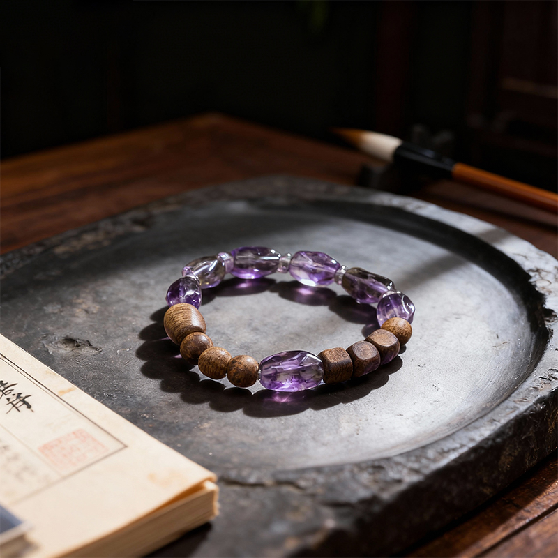 Amethyst Freeform Bracelet