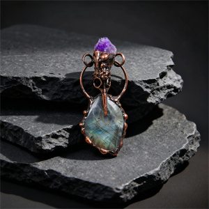 Natural Stone Pendant Necklace