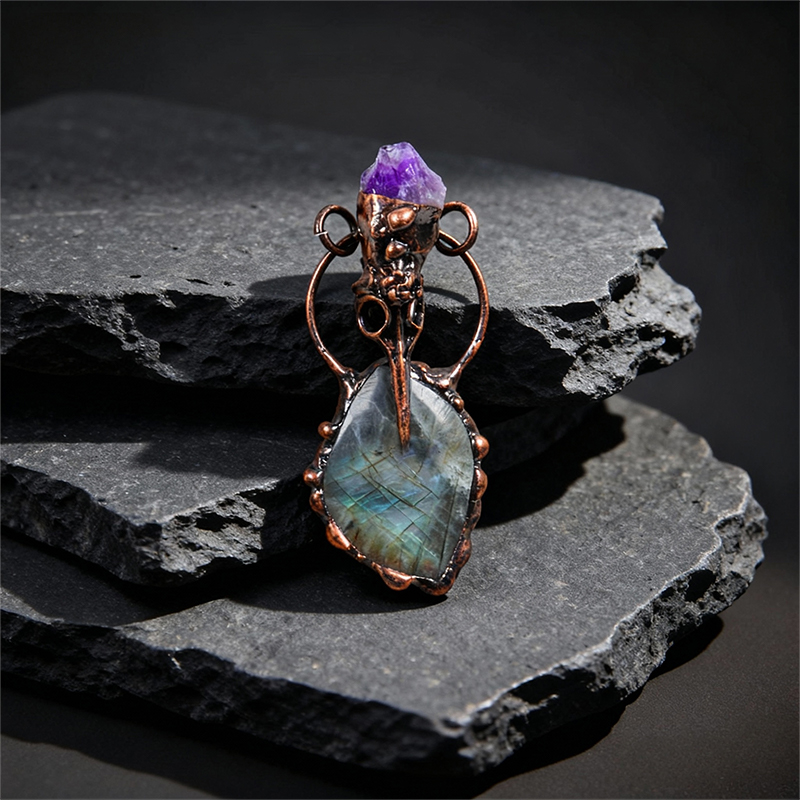 Natural Stone Pendant Necklace