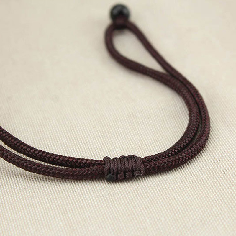 Wooden Magnolia Flower Pendant Braided Necklace - Image 7