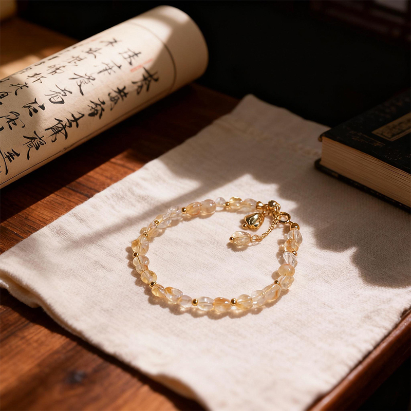 Natural Citrine Wealth & Luck Bracelet