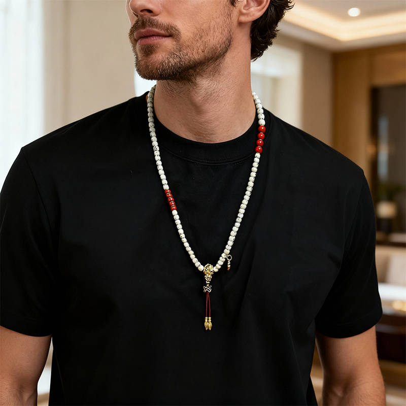 Hainan Moon and Star Bodhi Neck Mala - Image 7