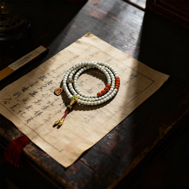Hainan Moon and Star Bodhi Neck Mala - Image 3