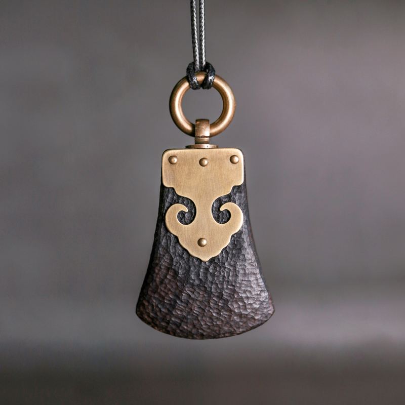 Ebony Handmade Axe-Shaped Pendant - Image 7
