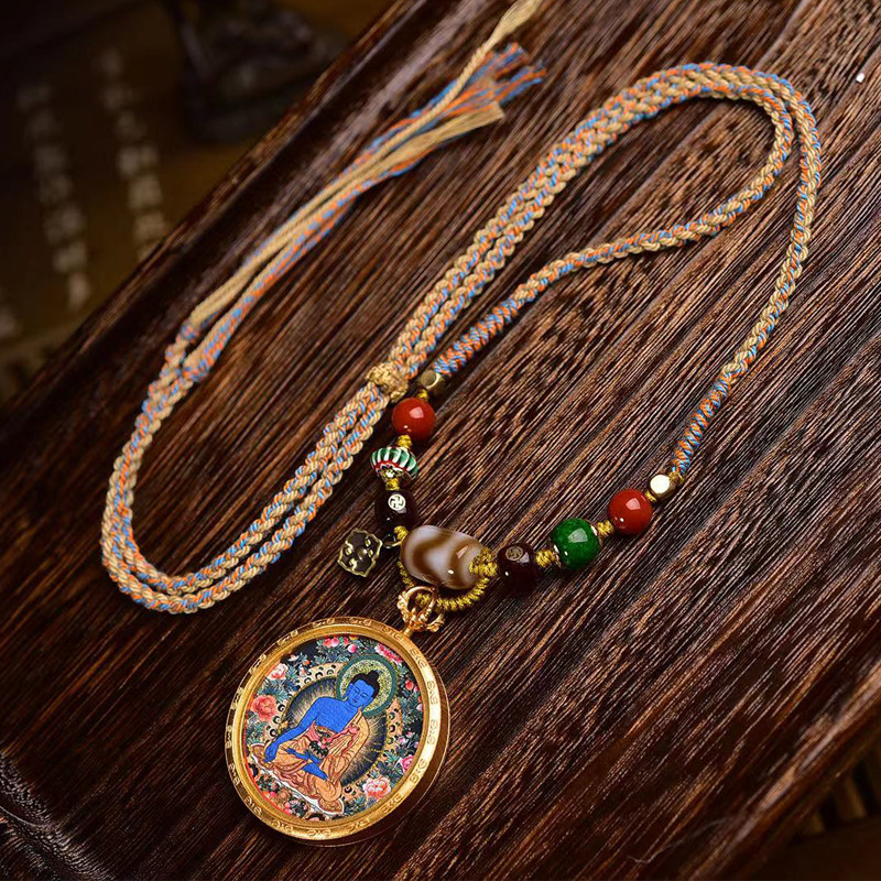 Hand - Woven Cord Necklace Pendant - Image 3