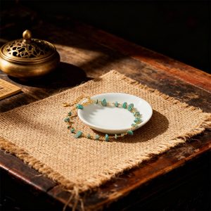 Turquoise Irregular Bead Anklet