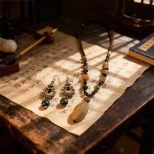 Handmade Wooden Accessories Set