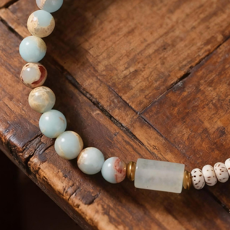 Star Moon Bodhi Natural Stone Bracelet - Image 6