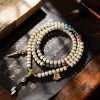 Hand-Inlaid Bodhi Root Neck Mala